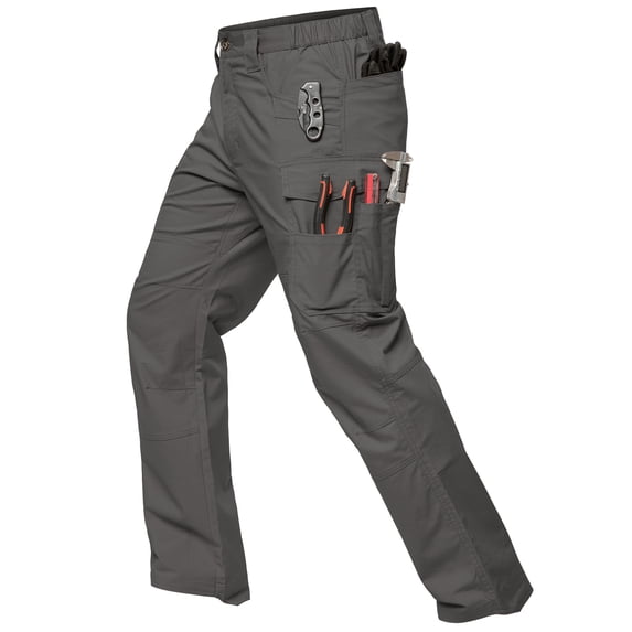 NAVEKULL Men's Stretch Ripstop Cargo Pants Water Resistant Flex Hiking Pants Lightweight EDC Operator Utility Work Pants