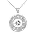 thumbnail image 1 of NAVIGATION COMPASS PENDANT NECKLACE IN STERLING SILVER :  Pendant with 16" chain, 1 of 1