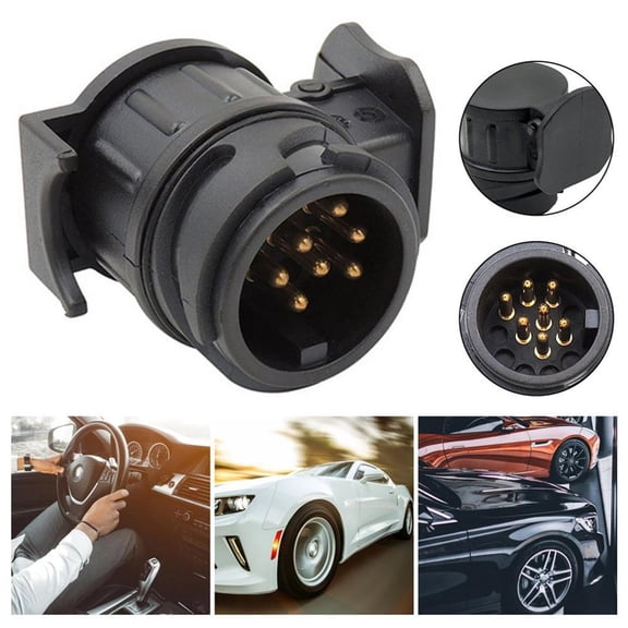 NAVOROGE 13 Pin To 7 Pin Plug Adapter Car Trailer Truck Caravan Towbar Socket Converter