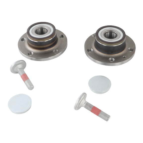 NAVOROGE 2pcs Wheel Bearing and Hub Assembly For Audi Q3 TT 2005-2020 Volkswagen Arteon Beetle CC Eos Golf City GTI Jetta Passat CC Tiguan 512319