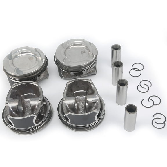 NAVOROGE 4pcs 83.00mm Pistons Rings Set STD Fit For Mercedes-Benz M270.910 M274.910 W204 W205 A2740301317