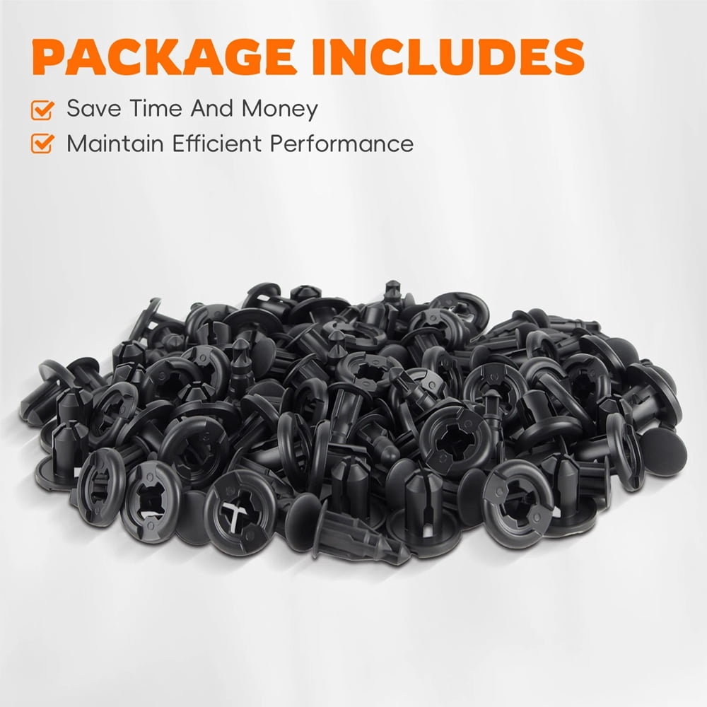 NAVOROGE 50pcs Front Bumper Fender Moulding Grille Clips Fastener for Honda 91503-SZ3-003