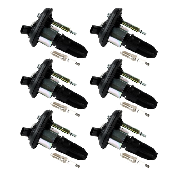 NAVOROGE 6pcs Ignition Coils +6pcs Iridium Spark Plugs for Chevy Trailblazer GMC Canyon Buick UF303