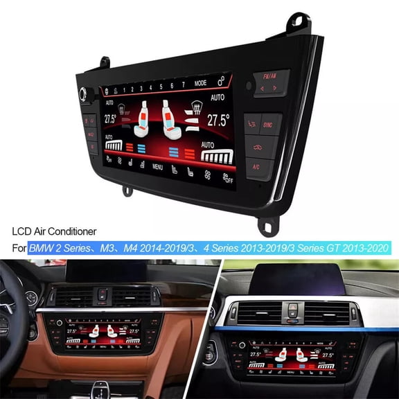 NAVOROGE 8.8 Touch Screen Car A/C Heater Climate Control Panel For 13-19 BMW 3 4 Series