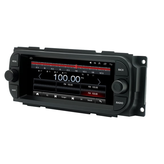 NAVOROGE Car Stereo Radio For Dodge Jeep Grand Cherokee Wrangler Chrysler 2+32G+Camera Carplay