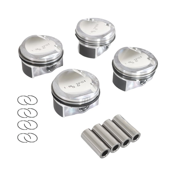 NAVOROGE EA888 1.8T Engine 2 Piston Assembly (4 Pistons w/ Pin Buckle Rings Piston Rings)