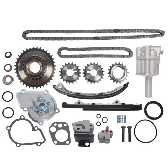 NAVOROGE Timing Chain Kit & Water & Oil Pump for 98-04 Nissan Frontier Xterra 2.4L KA24DE