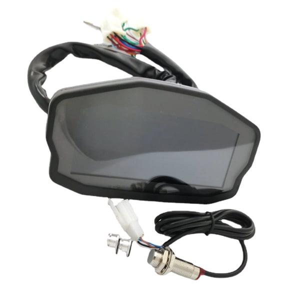 NAVOROGE Universal Motorcycle LED LCD Speedometer Digital Odometer Backlight For 1 2 4 Cylinders For BMW For Honda Ducati Kawasaki Yamaha