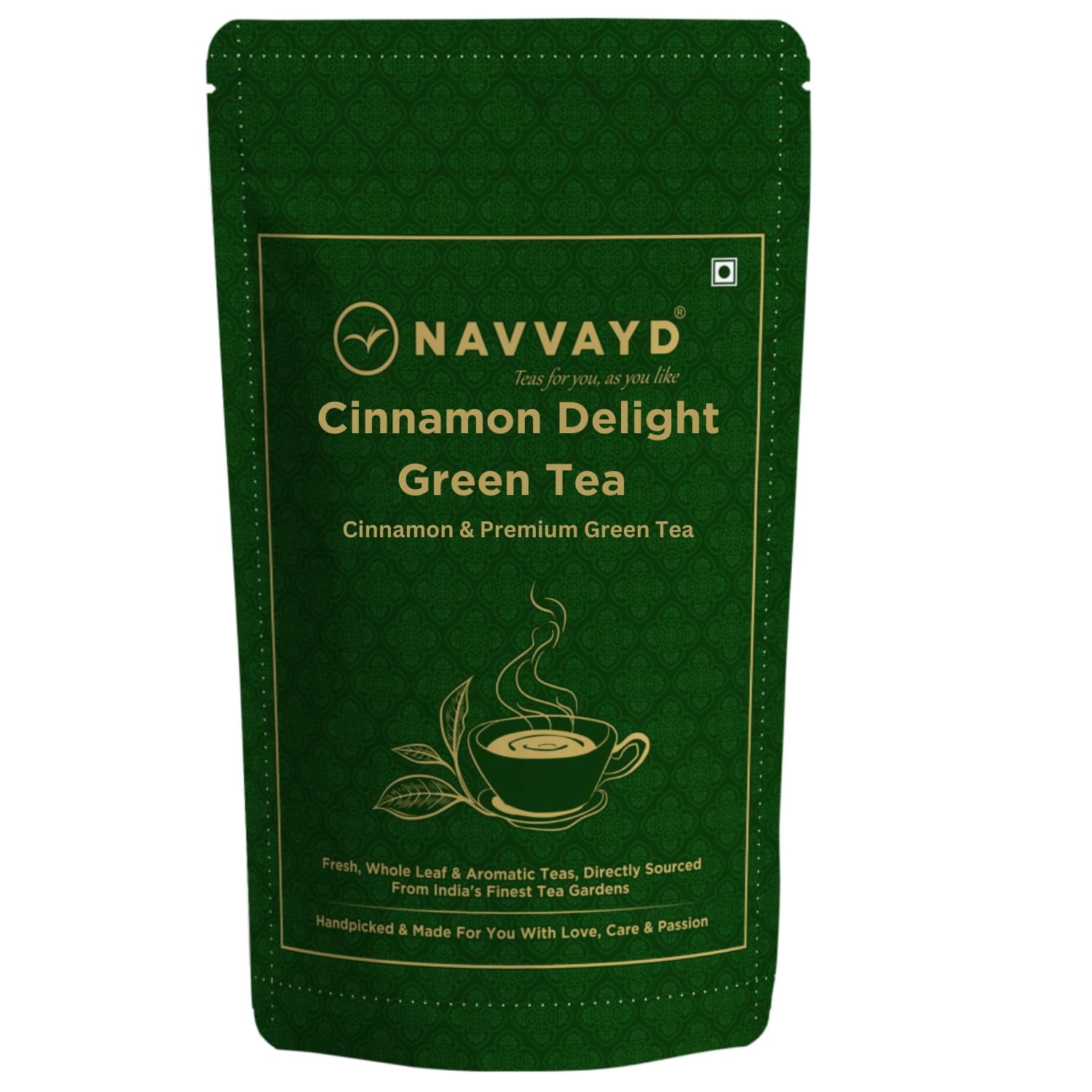 NAVVAYD Cinnamon Delight Green Tea (100g, 50 Cups), With Real Cinnamon ...