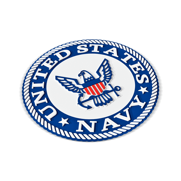 Stickmadly Navy Alternative Emblem Sticker 3 Inch