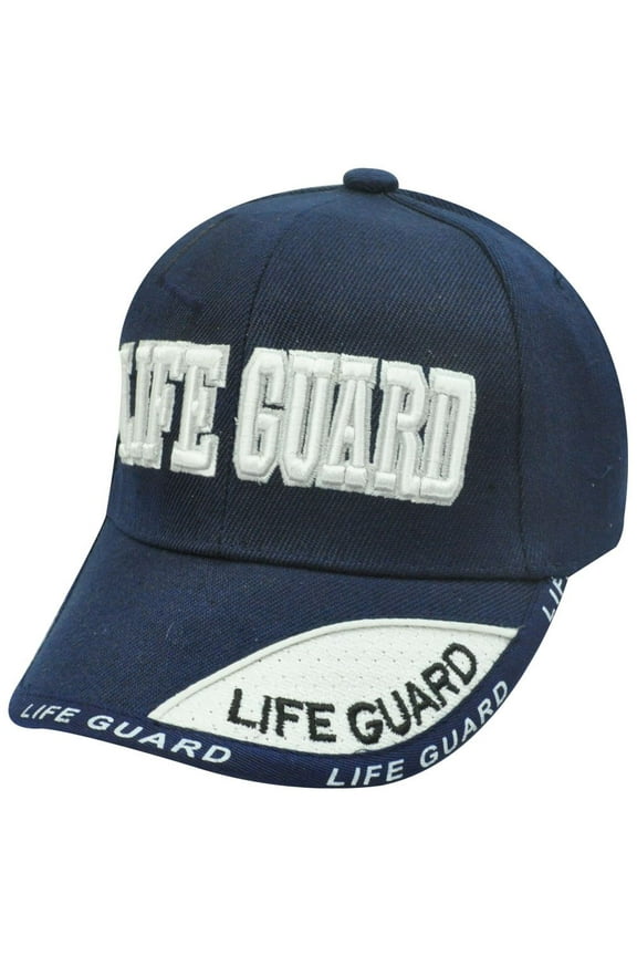 NAVY BLUE LIFE GUARD YOUTH KIDS LIFEGUARD HAT CAP SMALL