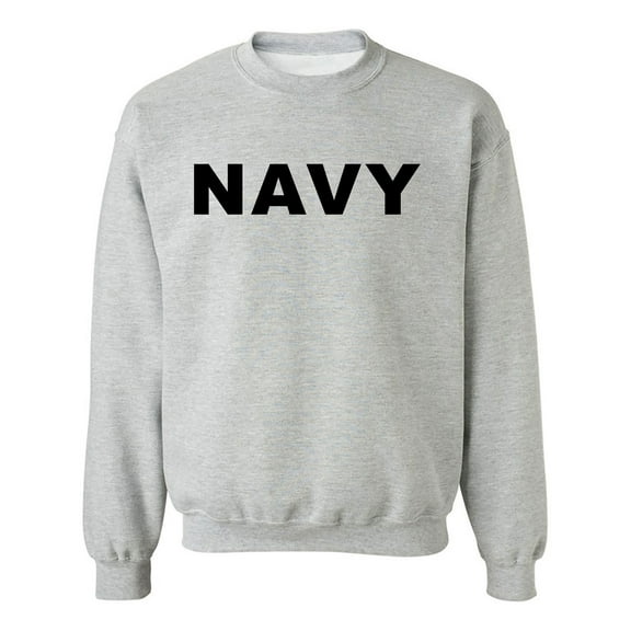 NAVY Crewneck Sweatshirt in Gray