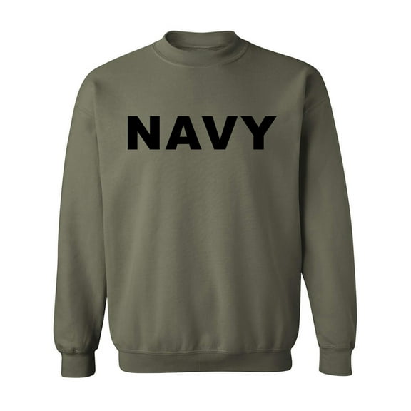 NAVY Crewneck Sweatshirt in Military Green