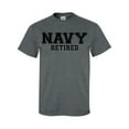 thumbnail image 1 of NAVY Retired BLACK logo on a Short Sleeve T-Shirt, 1 of 4