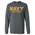 thumbnail image 1 of NAVY Retired GOLD Logo Long Sleeve T-Shirt, 1 of 3