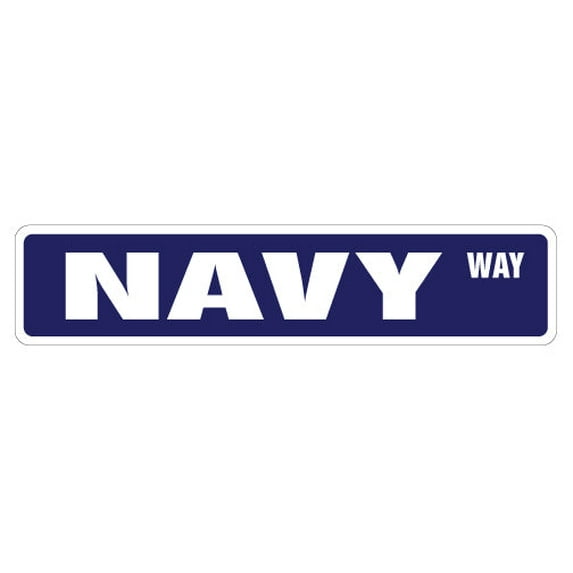 NAVY Street Sign new road us seals military | Indoor/Outdoor | 24" Wide