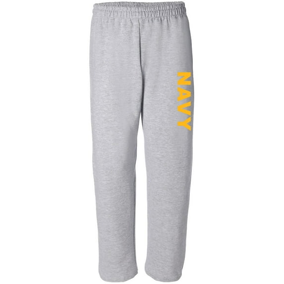 NAVY Sweat Pants - Classic Military Style Open Bottom sweatpants