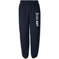 thumbnail image 1 of NAVY Sweat Pants - Military Style Sweat Pants with white print, 1 of 2