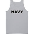 thumbnail image 1 of NAVY Tank Top - Military Style Physical Training Tank in gray, 1 of 3