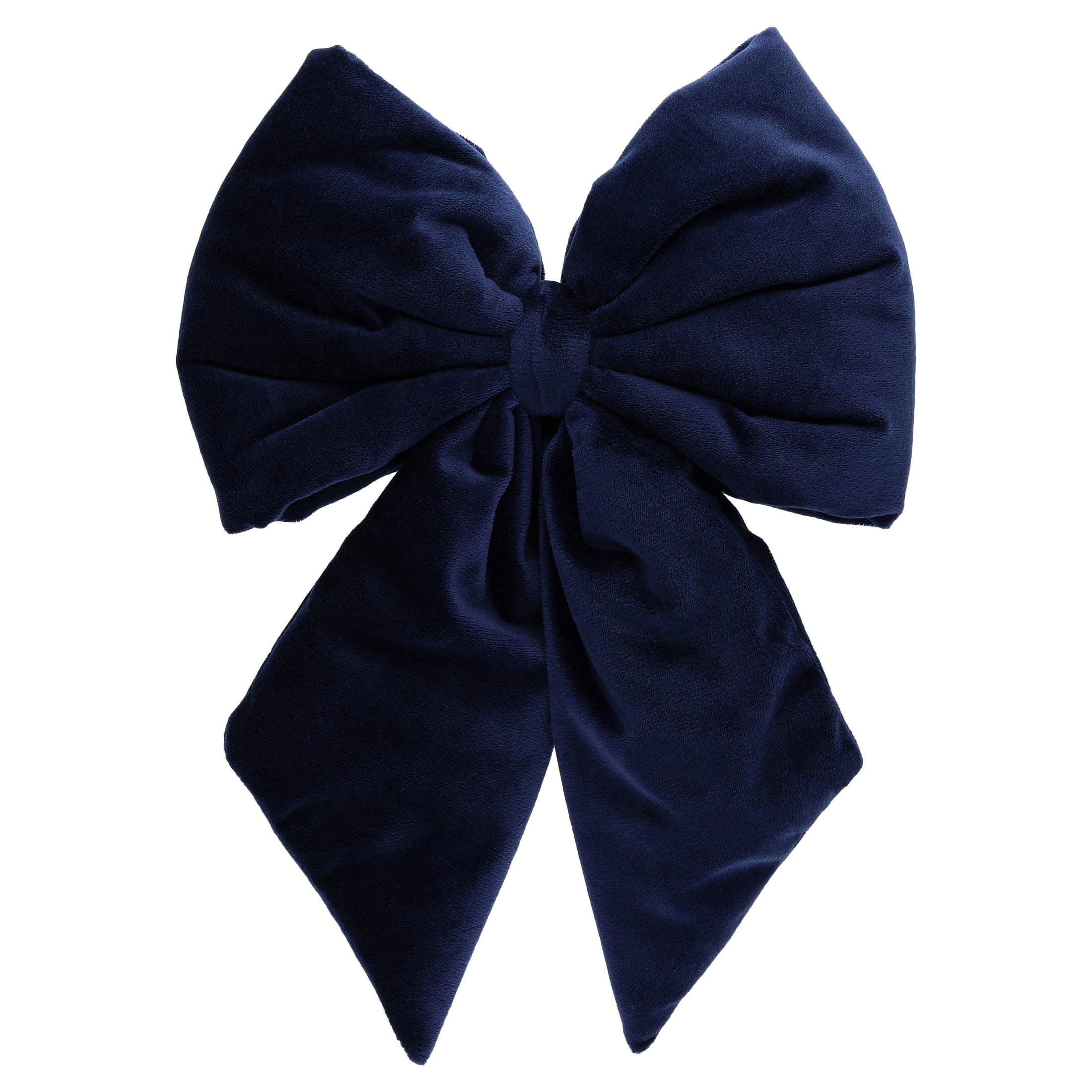 Navy Blue Velvet Decorative Christmas Bow, 13.5", by Holiday Time