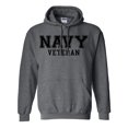 thumbnail image 1 of NAVY Veteran BLACK logo Hooded Sweatshirt, 1 of 3