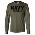 thumbnail image 1 of NAVY Veteran BLACK logo Long Sleeve T-Shirt, 1 of 3