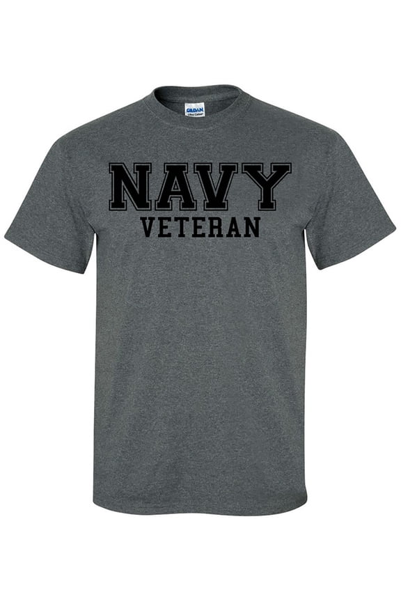 NAVY Veteran BLACK logo Short Sleeve T-Shirt