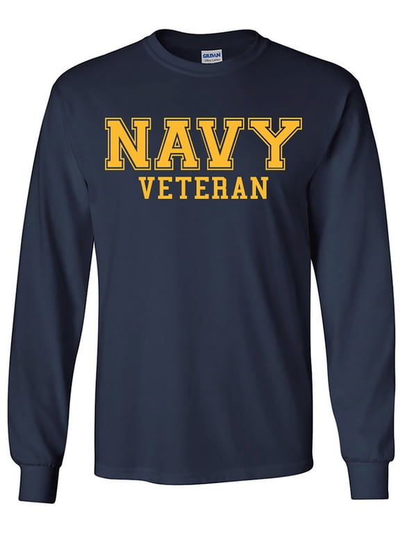 NAVY Veteran GOLD Logo Long Sleeve T-Shirt
