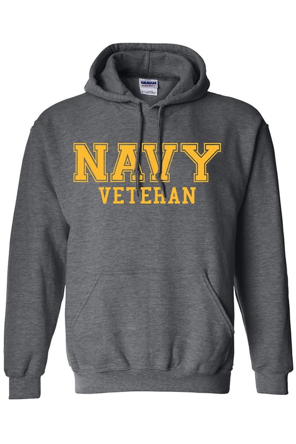 NAVY Veteran GOLD logo Hooded Sweatshirt