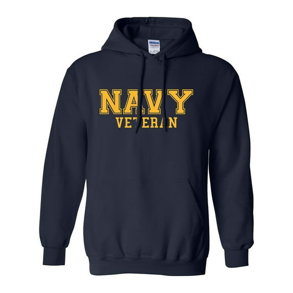 NAVY Veteran GOLD logo Hooded Sweatshirt