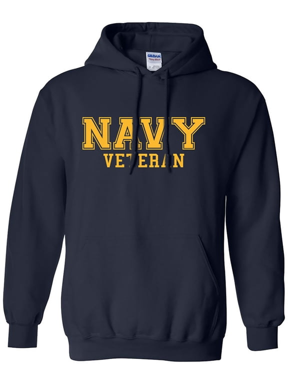 NAVY Veteran GOLD logo Hooded Sweatshirt