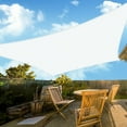 thumbnail image 1 of NAWAY 10'X13' Cream Rectangular Sun Shade Sail – HDPE 95% UV Block Outdoor Canopy for Patio, Garden, Pool, Breathable & Windproof Shade Cover with D-Rings, 1 of 8