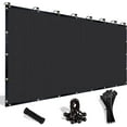 thumbnail image 1 of NAWAY 3'X8' 200GSM HDPE Mesh Sun Shade Canopy with Grommets,90% UV Protection Outdoor Screen,Black, 1 of 7