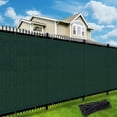 thumbnail image 1 of NAWAY 4'X37' Custom Size Privacy Screen Fence Heavy Duty Fencing Mesh Shade Net Cover for Wall Garden Yard Backyard Dark Green (We Make Customized), 1 of 7