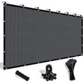 thumbnail image 1 of NAWAY 5'X12' 200GSM HDPE Mesh Sun Shade Canopy with Grommets,90% UV Protection Outdoor Screen,Blue Gray, 1 of 6