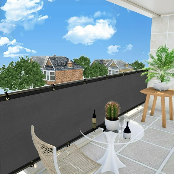 NAWAY 5'X2' Custom Size Privacy Screen Fence Heavy Duty Fencing Mesh Shade Net Cover for Wall Garden Yard Backyard Dark Grey (We Make Customized)