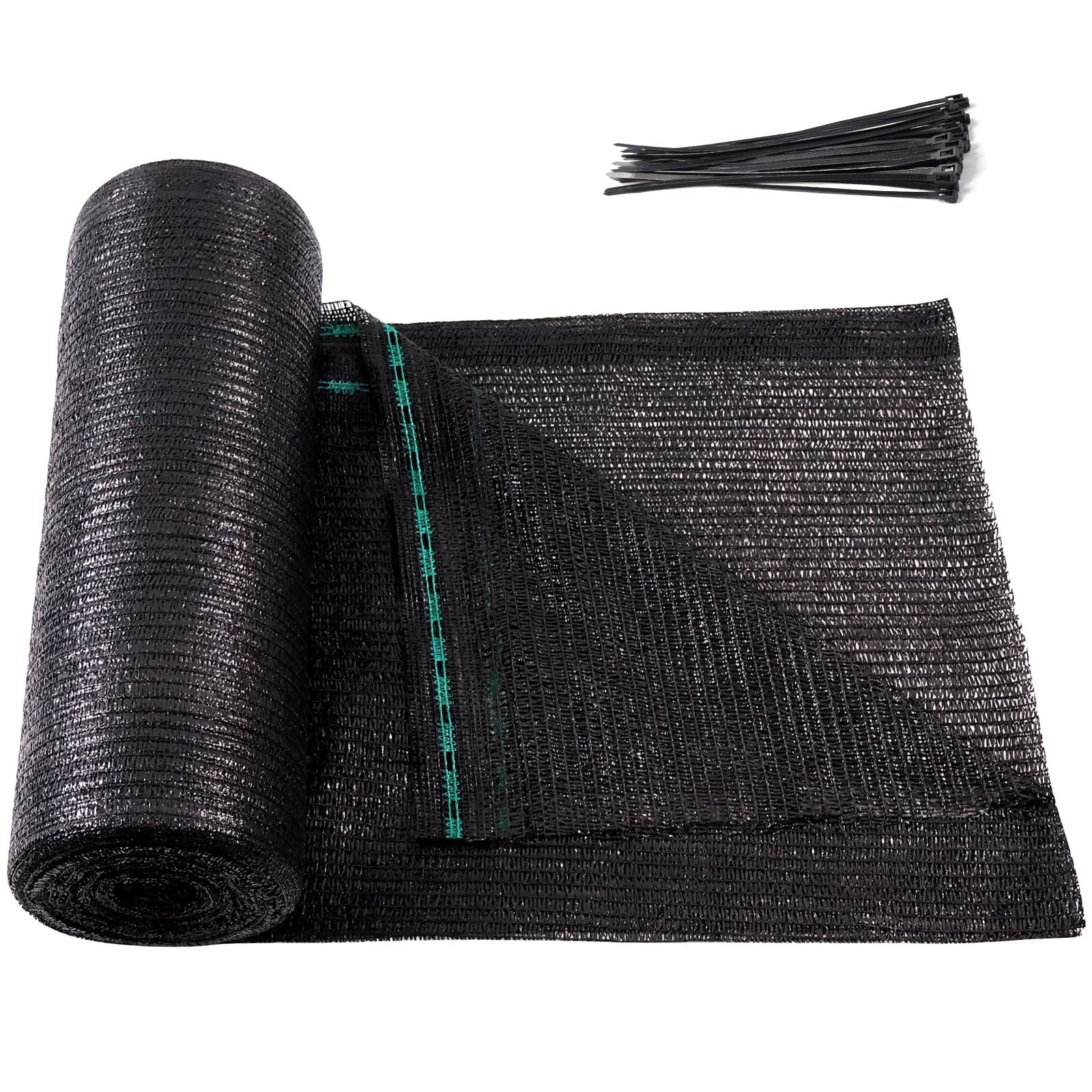 NAWAY 50% Eyelets Shade Cloth Roll 6' x 100 FT Cuttable Sun Shade Mesh ...