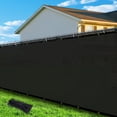 thumbnail image 1 of NAWAY 8'X31' Custom Size Privacy Screen Fence Heavy Duty Fencing Mesh Shade Net Cover for Wall Garden Yard Backyard Black (We Make Customized), 1 of 7