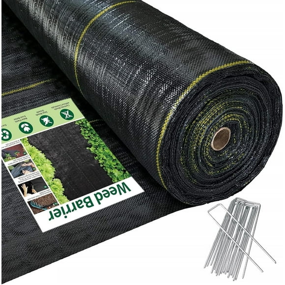 NAWAY 4FT X 300FT Weed Barrier Fabric High Permeability Landscape Fabric, Premium Garden Barrier Cloth