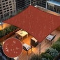 thumbnail image 1 of NAWAY Waterproof Sun Shade Sail 10'X10' Rectangular UV Resistant Rain Canopy, Curved Edges Shade Cloth for Outdoor Patio, Deck, Yard -Rust Red, 1 of 7