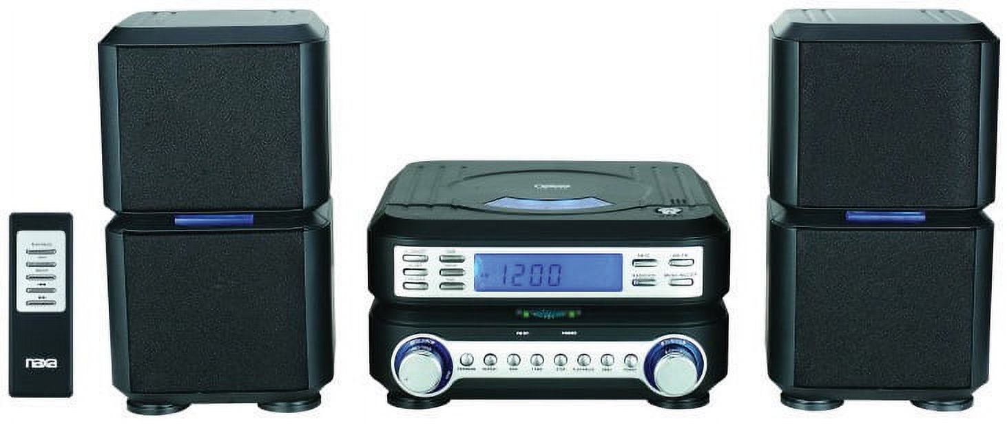 NAXA Electronics NAXA NS-438 Digital CD Micro System with AM/FM Stereo Radio, Black - image 1 of 1