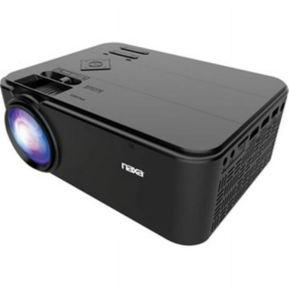 NAXA  LCD Projector - Black - 800 x 480 - Front - 1080p - 20000 Hour Normal ModeWVGA