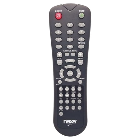 NAXA Replacement Remote Control for NT NTD 12 Volt TVs DVD Combo Players