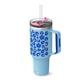 thumbnail image 1 of Ottle 40 Oz Insulated Tumbler with Handle & Straw Lid, Leakproof & BPA-Free Travel Mug - Leopard Bloom, 1 of 5
