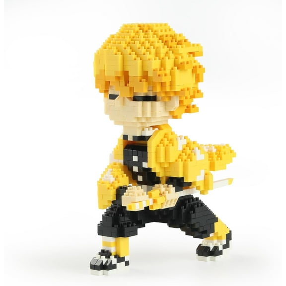 NAYIHOOP Anime Demon Slayer Zenitsu Agatsuma Building Sets Cosplay for Adults Not Compatible with Lego
