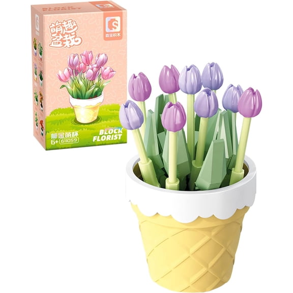 NAYIHOOP Flower Succulent Bonsai Building Sets Flower Botanical for Adults Girls Compatible with Lego