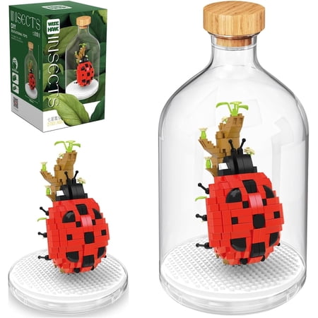 NAYIHOOP Ladybug Building Sets Bugs Animals Insects for Adults Not Compatible with Lego