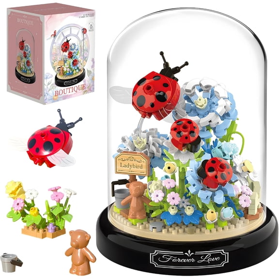 NAYIHOOP Lotus Flowers Bouquet Building Sets Animals for Adults Girls Not Compatible with Lego