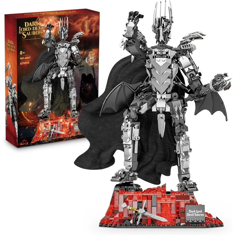 LORD ブラックメタル　blackl NAYIHOOP Magic Rings Dark Lord Sauron Mech Building Sets with