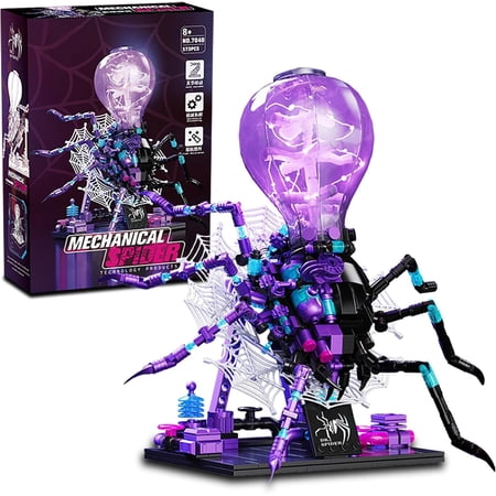 NAYIHOOP Mecha Insects Spider Building Sets with Light for Adults Compatible with Lego